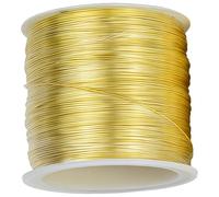 yeeplant Fil de cuivre souple de calibre 18 pour bijoux et travaux manuels, 1 mm x 15 m, fil de cuivre souple, ne ternit pas, idéal pour le jardinage et les accessoires