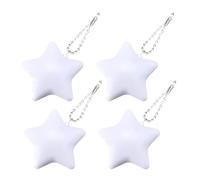 yeeplant Lampe de poche LED en forme d'étoile de 7,5 cm, lumière de sac à main décorative pour femme avec chaîne, lampe de nuit à capteur tactile, lampe de placard portable alimentée par piles