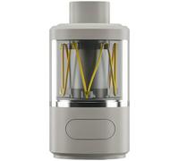 yeeplant Lampe de tente portable, rechargeable beige LED lanterne de camping avec gradation continue, lumière chaude, type C, PC ABS, IPX4 étanche pour intérieur/extérieur