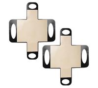 yeeplant Lot de 2 moules à pain réutilisables en silicone, 48,8 x 39,1 cm, anti-adhésif, résistant à la chaleur, facile à nettoyer, avec poignées