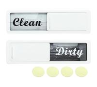 yeeplant Lot de 2 panneaux « Clean Dirty » avec forte adhérence pour lave-vaisselle, acrylique, 17,8 x 5,1 x 0,5 cm, solution de cuisine efficace, compatible avec réfrigérateur