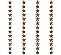 yeeplant Lot de 52 étoiles métalliques rouillées 2,5 cm, déco étoile Rustique Primitive et déco métal Style Ferme, Petites étoiles de Grange à Texture vieillie, Loisirs créatifs de Noël, déco Maison