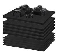 yeeplant Lot de 8 inserts en mousse personnalisables, feuilles cubiques prédécoupées avec bases, protection pour étuis, boîtes à outils, organiseurs de tiroirs, appareils photo et transport en