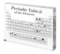 yeeplant Periodic Table with 83 Real Element Samples, Chemistry Teacher Gift Idea, Chemistry and Science Enthusiasts, Original Educational Display