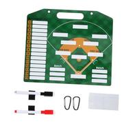 yeeplant Planche de baseball double face de 13,8 x 30 cm avec clip de marqueur pour entraîneurs, tableau portable effaçable à sec