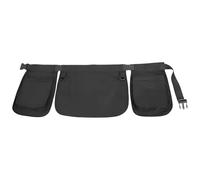 yeeplant Sac banane noir pour rangement utilitaire, design multi-poches, grande poche principale plus deux petites poches détachables, ceinture réglable, mains libres