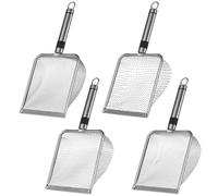 yeeplant Set mit 4 Gartensieben aus Edelstahl, Maschenweiten Von 2,0 mm, 2,8 mm, 3,8 mm und 5,0 mm, zum Sieben Von Erde, Sand und Kompost, für Garten- und Außeneinsatz