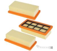 YeeQo 3 filtres plats plissés KFI 7420, pour dépoussiéreurs et aspirateurs à sec Kärcher AD 2, AD 2 Battery, AD 4 Premium, AD 3, AD 3 Premium, AD 3.000, AD 3.200, Remplacer le filtre, réf. 6.415-953.0