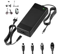 Yeerain Amélioré 42V 3A Chargeur Trotinette Electrique, pour Toutes Les Batteries Lithium 36V DC, Chargeur Hoverboard avec 4 Connecteurs, Chargeur Universel pour Hoverboard,Trottinette, Xiaomi