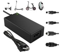 Yeerain Chargeur Trotinette Electrique, 42V 2A Chargeur Hoverboard 36V Trottinette Batterie avec 4 Connecteurs pour Hoverboard, Scooter Électrique, Planche à Dérive, Xiaomi M365/Pro 2