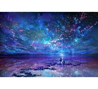 YEESAM ART DIY Peinture Numéro Adulte Enfant, Ciel étoilé romantique et amoureux 40x50cm
