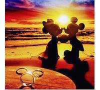 YEESAM ART Peinture de Diamant 5D, Mickey ＆ Minnie Disney DIY Diamant Painting Diamond Painting Complet Broderie par Numéros