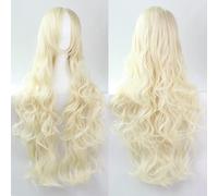 YEESHEDO 32" 80 cm Blond Cosplay Bouclé Perruque Femme, Longue Ondulée Synthétique Cheveux Cosplay Wig Anime Parti Halloween Perruques
