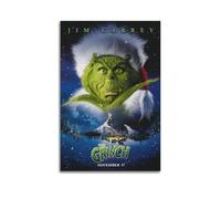YEESUXII Toile murale décorative sur toile How The Grinch Stole Christmas Movie Poster pour salon, chambre à coucher, décoration murale moderne, cadeau 40 x 60 cm, style sans cadre