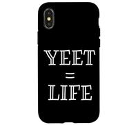Yeet Equals Life - Funny Gamer YEET Meme for Yeeting Yeets Coque pour iPhone X/XS