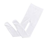 Yeeteepot Collants Hiver pour Filles Chaud Leggings Enfant Doublure Épais Pantalon Thermiques Opaques Bas Performance Danse Collant Blanc, M