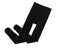 Yeeteepot Collants Hiver pour Filles Chaud Leggings Enfant Doublure Épais Pantalon Thermiques Opaques Bas Performance Danse Collant Noir, L