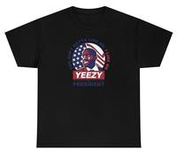 Yeezy for President T-shirt humoristique pour homme Kanye Ye West 2024, noir, XX-Large