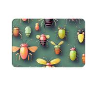 yefan Insect Atlasfront Paillasson absorbant et antidérapant 60 x 40 cm pour entrée, chambre à coucher