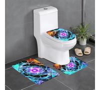 yefan Lot de 3 tapis de salle de bain en huit dimensions, doux, absorbants, antidérapants, adaptés pour salle de bain, toilettes, etc.