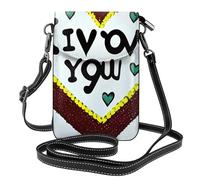 yefan Love Confessions Sac à bandoulière pour femme, portefeuille zippé pour téléphone et sac à main, bandoulière réglable.
