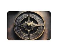 yefan Magical Design Paillasson Norse Runes Boussole Absorbant et Antidérapant 60 x 40 cm pour Foyer, Entrée Chambre