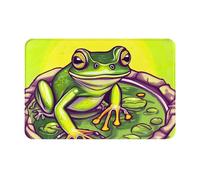 yefan Paillasson grenouille dans un étang absorbant et antidérapant, 60 x 40 cm, pour entrée, chambre à coucher