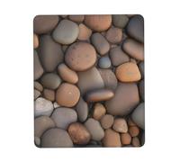 yefan Pebbles In The Beachmouse Tapis de souris pour ordinateur avec base en caoutchouc antidérapant pour bureau, jeux, apprentissage, 20 x 24 cm.