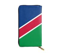 yefan Portefeuille drapeau de la Namibie, avec fermeture éclair, grande capacité, peut contenir 12 cartes.