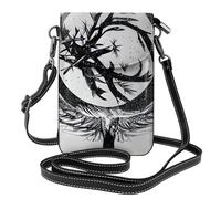 yefan The Abstractionist Tree Sac à bandoulière pour femme, portefeuille pour téléphone à fermeture éclair, sac à main à bandoulière, bandoulière réglable.