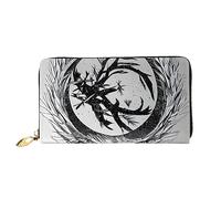 yefan The Abstractionist Tree Wallet, portefeuille zippé, portefeuille de grande capacité, portefeuille long, portefeuille multi-cartes, et unisexe, Noir , Taille unique