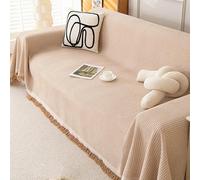 YeGang - Couvre-lit réversible et polyvalent en coton 100% - Plaid kaki 180 x 180 cm - Pour canapé 1/2/3/4 places et autres usages