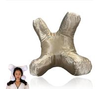 YeGang Oreiller facial anti-rides pour le cou, prévention des rides, mousse à mémoire de forme, oreiller de sommeil confortable (doré)