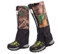 Yeglg Guêtres de jambe imperméables et indéchirables en nylon 900D respirant pour la randonnée, la chasse, l'escalade (camouflage et vert armée), camouflage, 41/44 EU