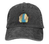 YEGTQAON Vintage et Classique Êtes-Vous menaçant Moi Casquette de Baseball Hommes Chapeaux Femmes Visière Protection Snapback Beavis et Butthead Drôle Sarcastique Cartoon Caps Durable et Confortable