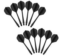 Yeheap 12 Pièces Ailettes de Fléchettes avec Tiges, Intégrées Durables | Vol Précis, Installation Rapide, Ailettes de Fléchettes Intégrées, Tige Flechette 2BA, Design Monobloc pour Steel et Soft