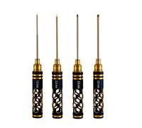 YEHEI 4 PCS Outil de Réparation de Modèle de Voiture RC et de Modèle D'Avion Comme Indiqué Kit D'Outils de Voiture Rc en Métal Lame Plaquée Titane 1,5 2,0 2,5 3,0 mm de Tournevis Hexagonaux