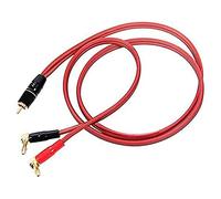 YEHEI Câble de Fiche Banane vers, de Haut-Parleur Mâle vers Fiches Bananes (2 Bananes) de Haut-Parleur HiFi 4N OFC 2M