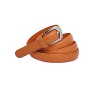 YEHMAN Ceinture femme classique fine 2 cm en croûte de cuir de vachette ajustable 120 cm