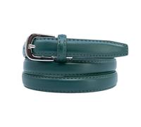 YEHMAN Ceinture femme classique fine 2 cm en croûte de cuir de vachette ajustable 120 cm