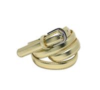 YEHMAN Ceinture femme classique fine 2 cm en croûte de cuir de vachette ajustable 120 cm