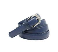 YEHMAN Ceinture femme classique fine 2 cm en croûte de cuir de vachette ajustable 120 cm