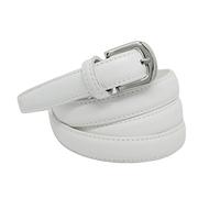 YEHMAN Ceinture femme classique fine 2 cm en croûte de cuir de vachette ajustable 120 cm
