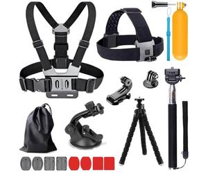 YEHOLDING 13-en-1 Accessoires pour Gopro, Kit Accessoires pour Camera Action Compatible avec GoPro Hero 13 12 11 10 9 8 Max 7 6 5 4 Black SJ4000 et Autres caméra Sport