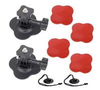 YEHOLDING 2 pièces Support de Fixation adhésif Flexible, pour Insta360 X5 X4 Air X4 X3 X2 Ace Pro Ace Kit Supports de Casque Moto Compatible avec GoPro Hero