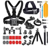 YEHOLDING 25 en 1 Accessoires Compatible avec Gopro,Kit d'accessoires de caméra d'action Compatible avec GoPro Hero 13 12 11 10 9 8 Max 7 6 5 4 3 SJ4000 et Autres caméras de Sport