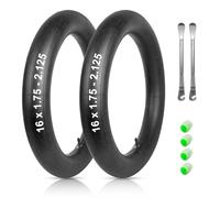 YEHOLDING Chambre à air 16 x 1,75-2,125 avec valve Schrader de 32 mm, lot de 2 chambres à air robustes de 40,6 cm compatibles avec les pneus de vélo 16 x 1,75 16 x 1,90 16 x 1,95 16 x 2,0 16 x 2,125