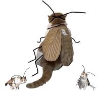 YEHOOM Costume de chat pour cosplay, décoration de fête d'Halloween, kit de bricolage, costume de chat amusant avec ailes de cafard (1 pièce)