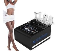 YEHOZZ Appareil Professionnel De Radiofréquence 448 Khz - Appareil De Diathermie Tecar Therapy pour Lifting, Perte De Poids Et Remodelage Corporel, avec 3 Poignées Et 8 Postes De Travail Black