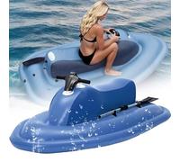 YEHOZZ Bateau Gonflable électrique 500 W/700 W avec Moteur, Jet Ski Et Sup Portables pour Adultes Et Enfants, Plongée, Natation, Kayak (Version avec Batterie Amovible) Motorboat